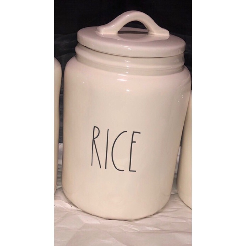Rae Dunn Rice Canister *Reserved Listing*